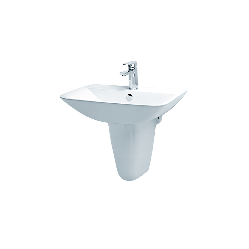 Chậu Lavabo chân lửng Caesar L2365 + P2443 giá rẻ