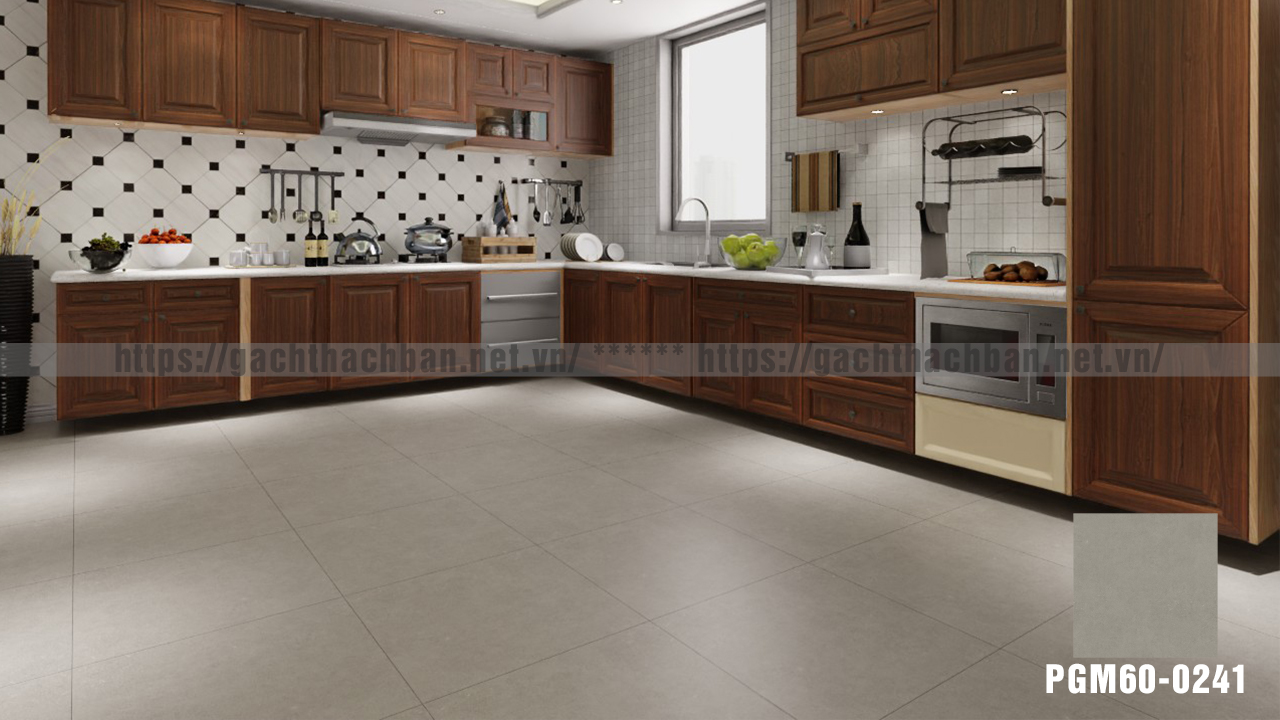   5 mẫu gạch lát nền giả xi măng Thạch Bàn cho nhà bếp đẹp không tưởng
