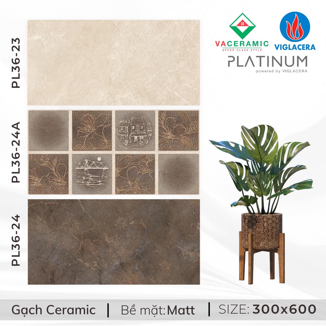 Gạch ốp lát Viglacera 300x600 mã PL36-23