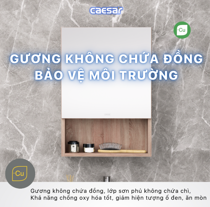 Hình ảnh Tủ gương Caesar EM0145W