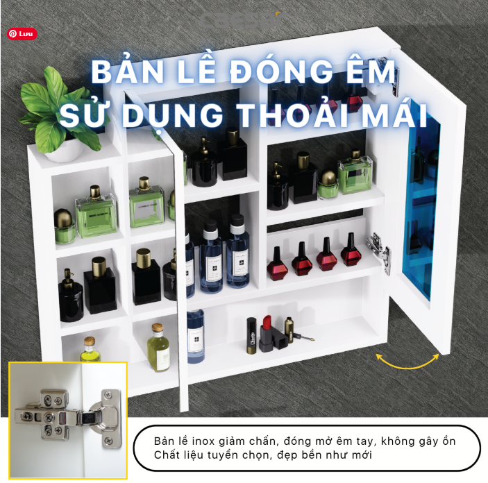 Hình ảnh Tủ gương Caesar EM0180V