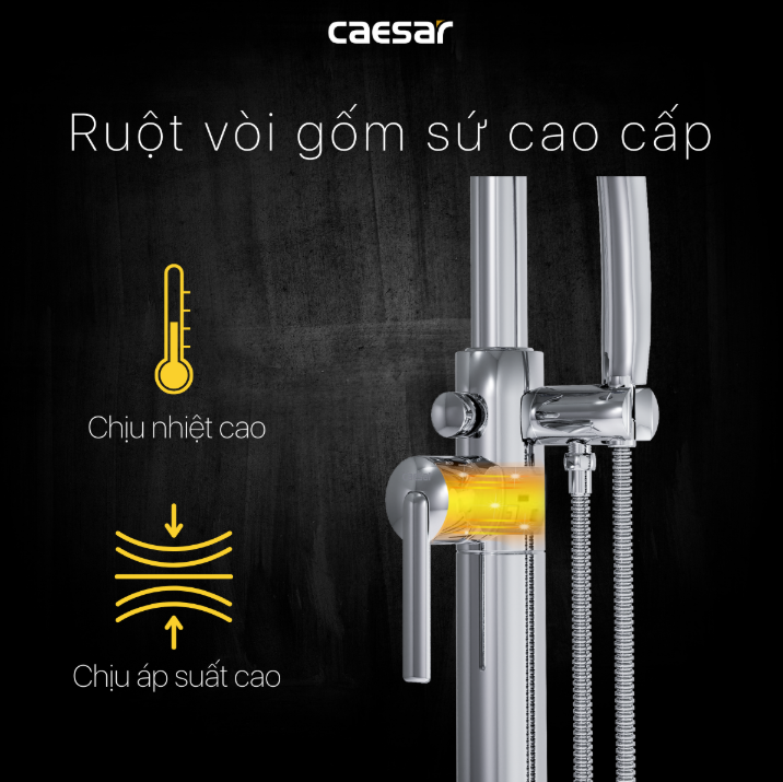 Sen tắm đứng âm tường Caesar AS489C