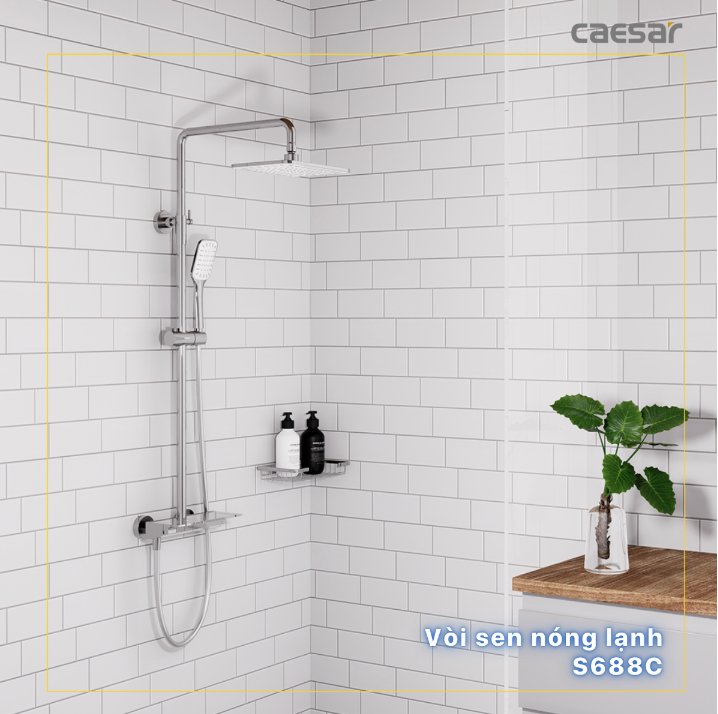 Sen Tắm Cây Nóng Lạnh Caesar S688C