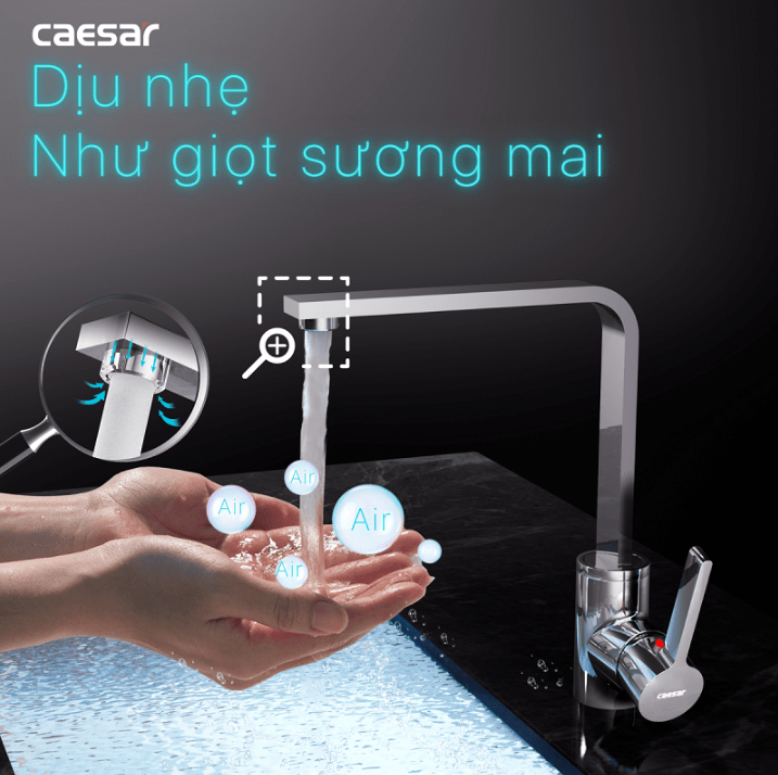 Hình ảnh Vòi Bếp Nóng Lạnh Gắn Chậu Caesar K665C