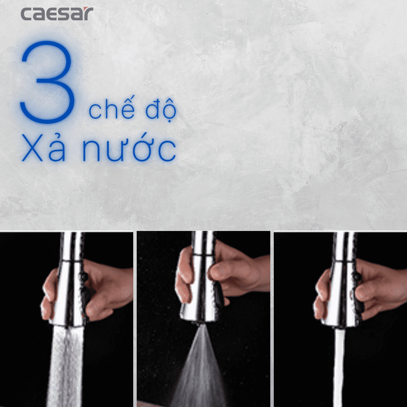 Hình ảnh Vòi Bếp Nóng Lạnh Gắn Chậu Caesar K905C