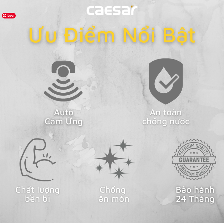 Vòi cảm ứng Lavabo Caesar A910