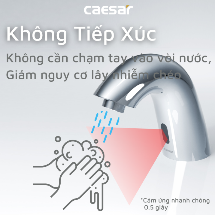 Vòi cảm ứng Lavabo Caesar A911