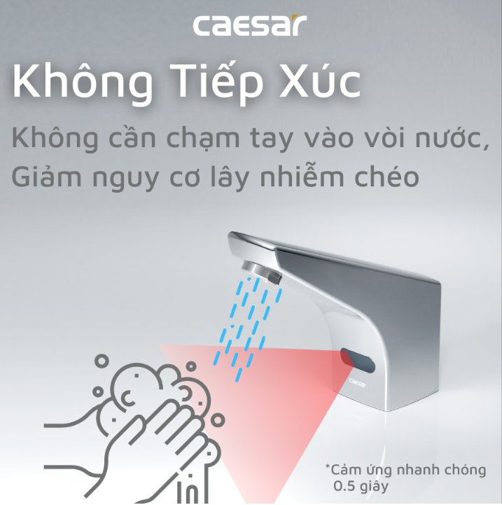 Vòi cảm ứng Lavabo Caesar A912