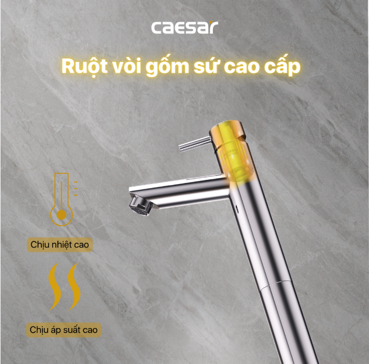 Vòi chậu Lavabo 1 đường lạnh Caesar B041CU