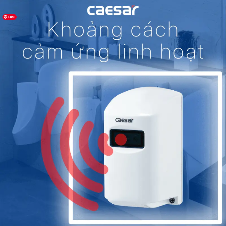 Bộ xả tiểu cảm ứng Caesar A657DC-PW