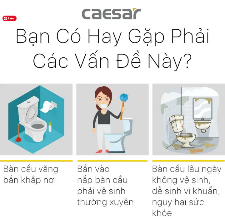 Bộ xả tiểu cảm ứng Caesar A623