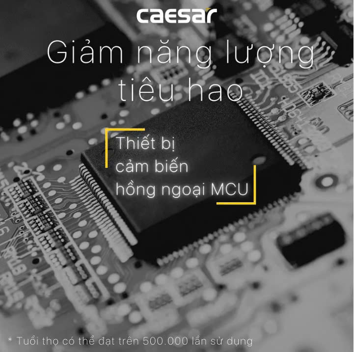 Bộ xả tiểu cảm ứng Caesar A623